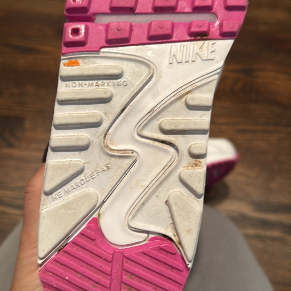 Nike Air Max White and Pink Sneakers youth size 3 - Picture 11 of 11